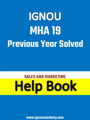 IGNOU MHA 19 Previous Year Solved Question Paper